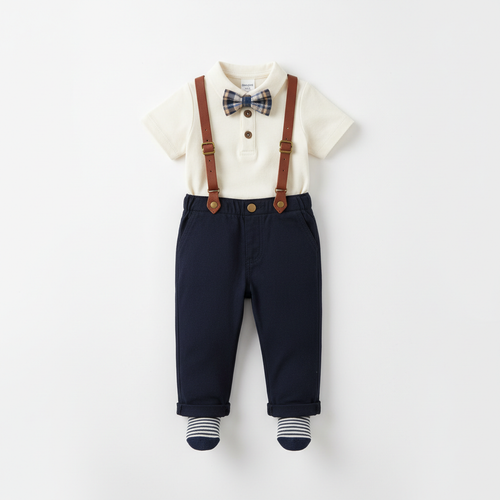 Baby Boy Suspender Outfit